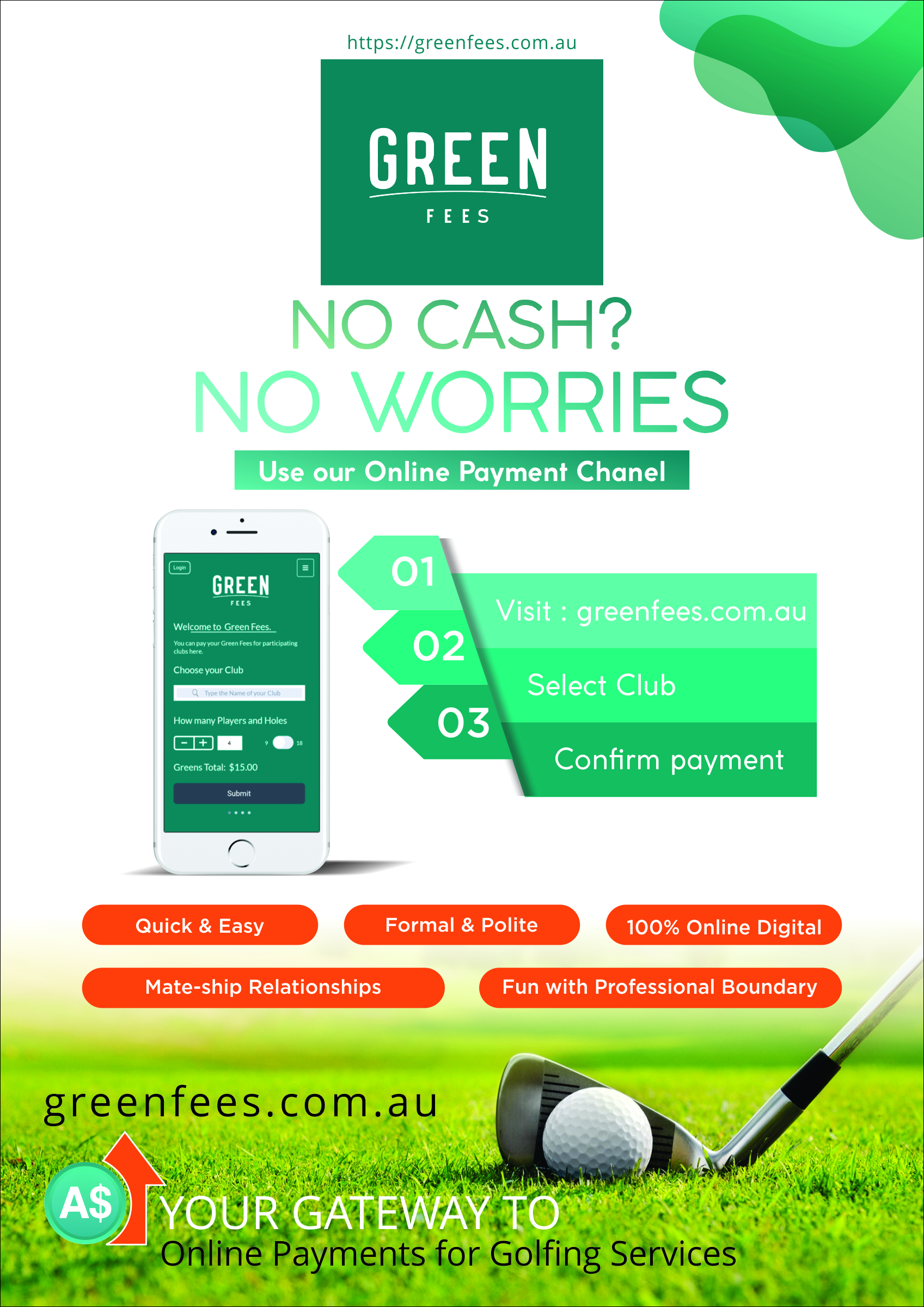 Poster Design by neetuindia for Green Fees Australia | Design #24099084