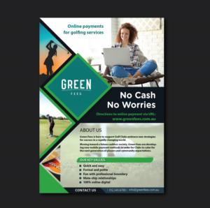Startup online payment business - Sporting / Golf, Green Fees payment | Diseño de Póster por meet007