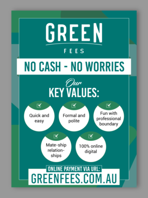 Startup online payment business - Sporting / Golf, Green Fees payment | Diseño de Póster por Titan Solbiz