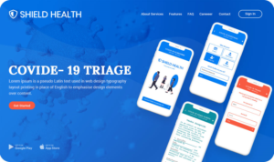 Shield Health App Landing Page | Web Design by nzdesigners