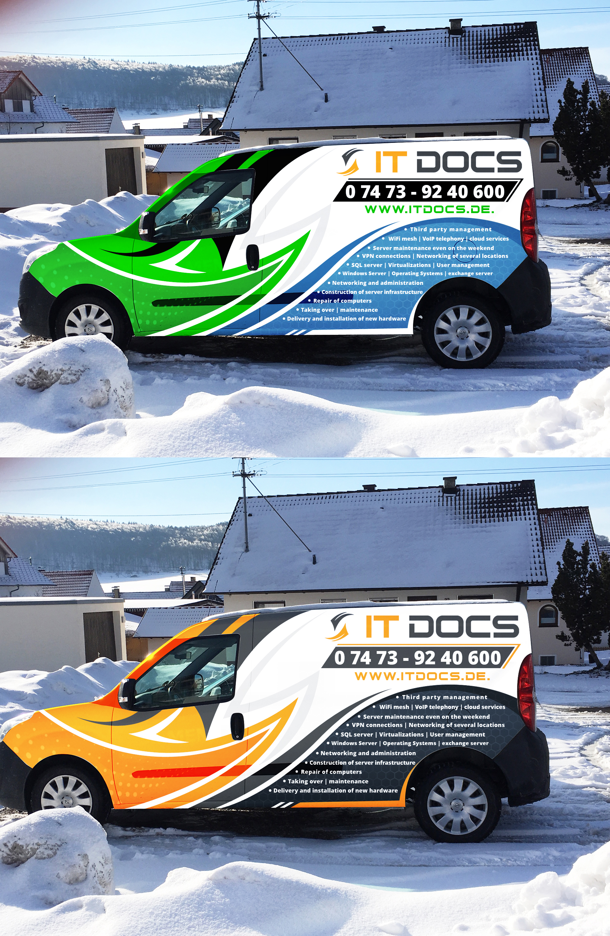 Car Wrap Design by SAI DESIGNS for IT Docs GmbH | Design #24052889