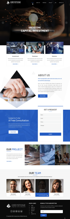 Web Design by pb for Greystone Capital Investments | Design: #24029838