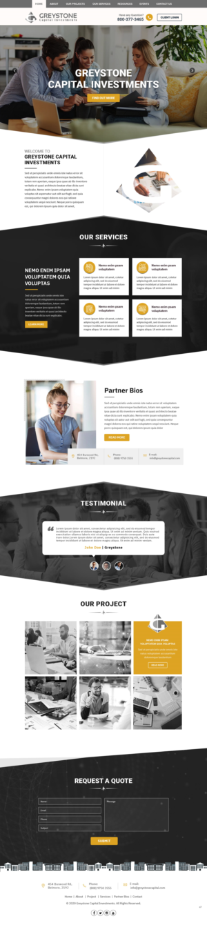 Web Design by pb for Greystone Capital Investments | Design: #24029839