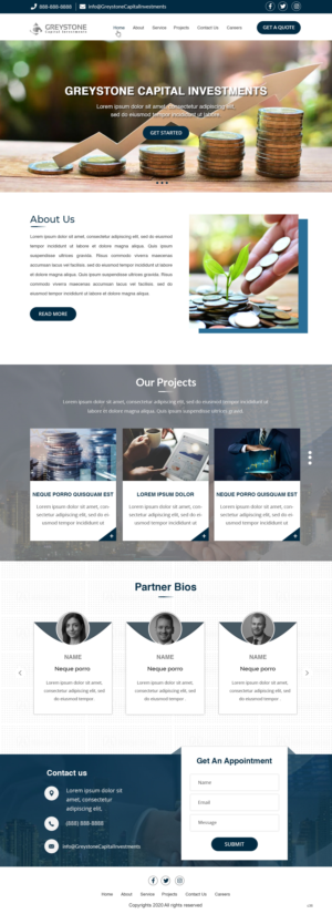 Web Design by pb for Greystone Capital Investments | Design: #24029870