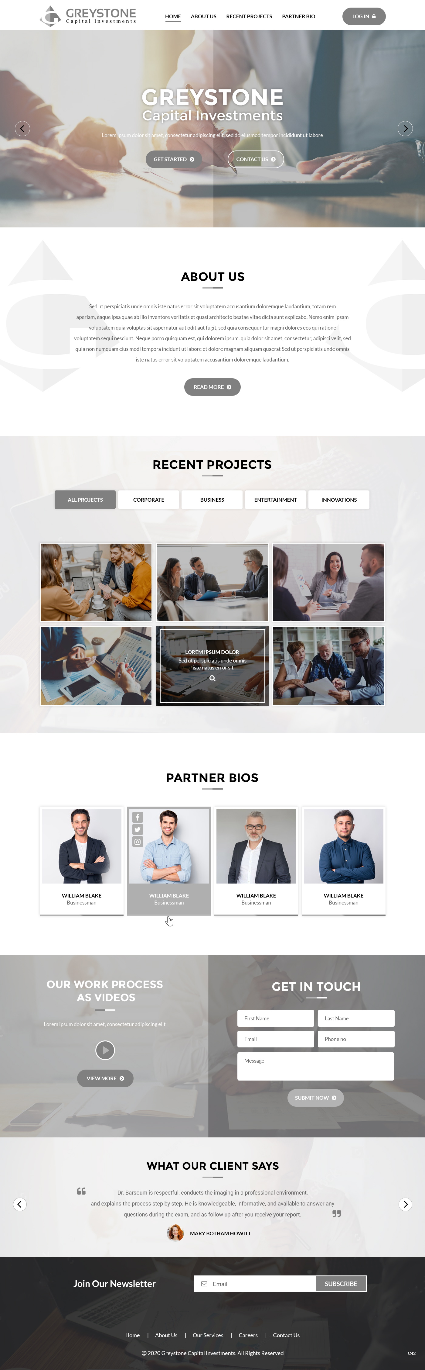 Web Design by pb for Greystone Capital Investments | Design #24029876