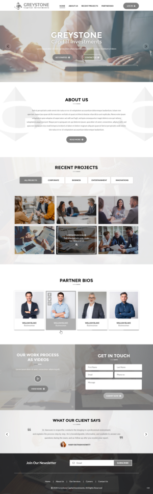 Web Design by pb for Greystone Capital Investments | Design: #24029876
