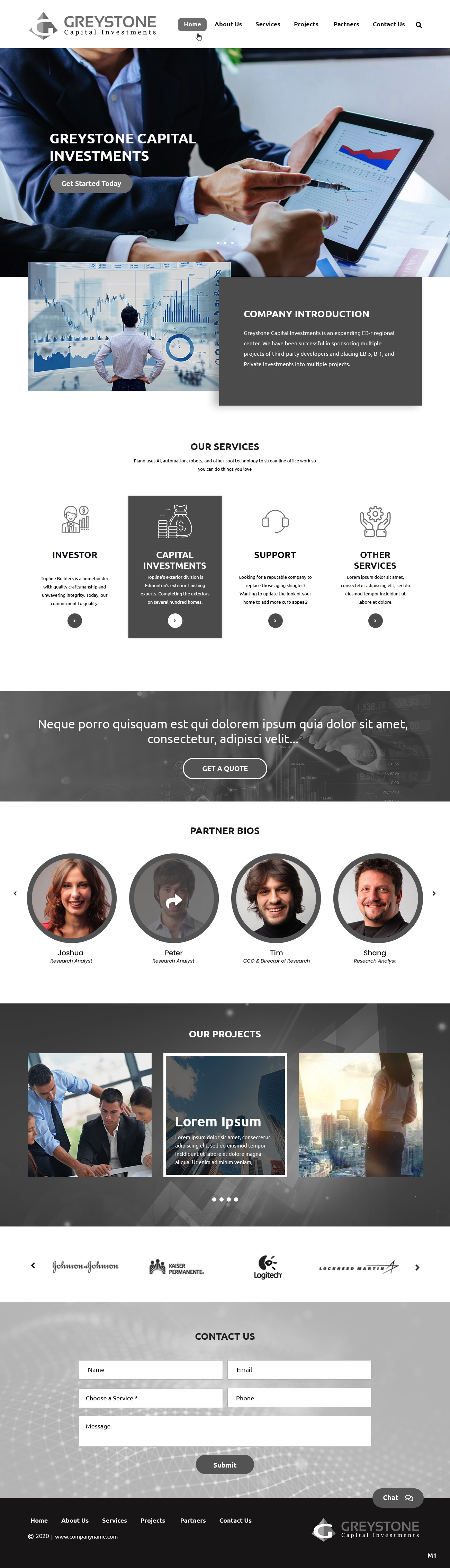 Web Design by pb for Greystone Capital Investments | Design #24029877