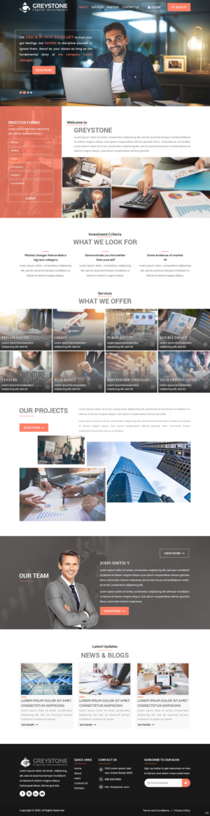 Web Design by pb for Greystone Capital Investments | Design: #24029880