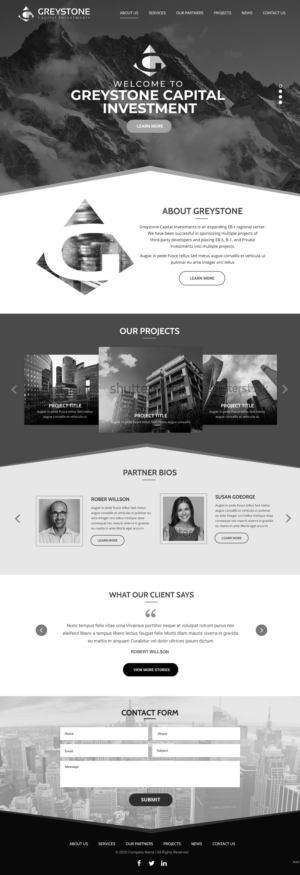 Web Design by pb for Greystone Capital Investments | Design: #24029883