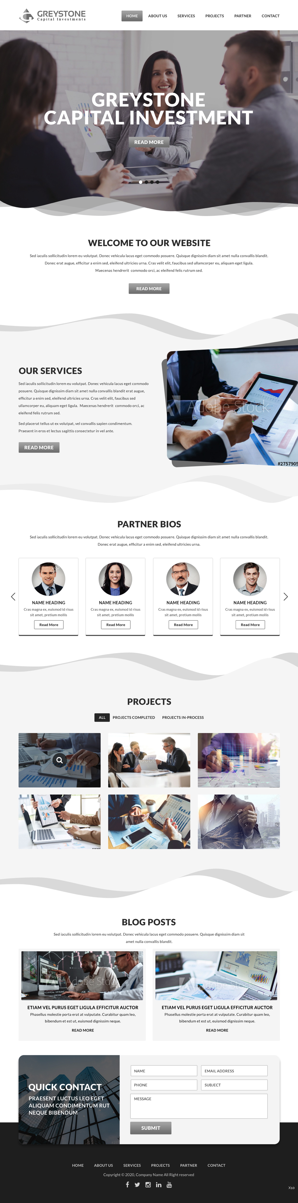 Web Design par pb pour Greystone Capital Investments | Design #24029884