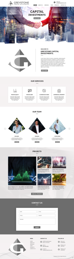 Web Design by pb for Greystone Capital Investments | Design #24029885