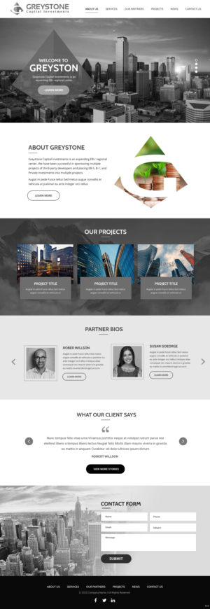 Web Design by pb for Greystone Capital Investments | Design: #24029886