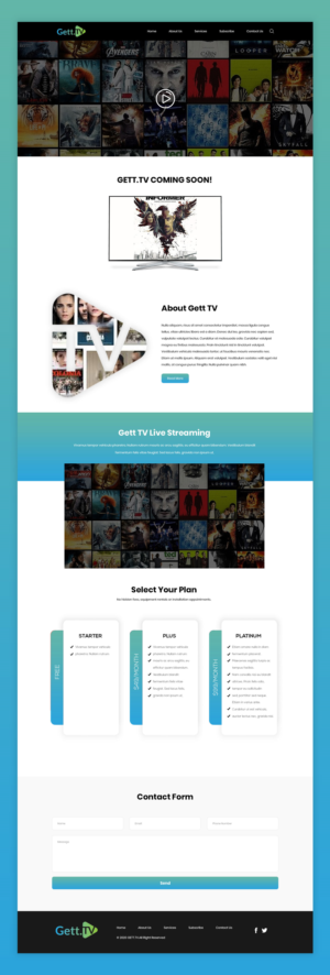OTT TV and VOD Service Website (like Pluto.tv ; Hulu  etc.) | Web-Design von Jarry199776