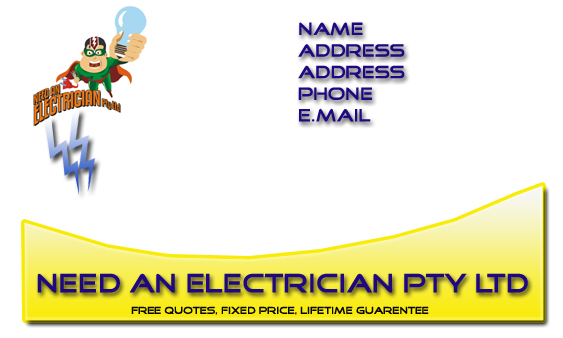 Business Card Design by sathiaseelan k for Need An Electrician Pty Ltd | Design #63396