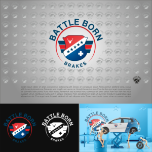 Logo Design by bgencten for Battle Born Brakes | Design #24034086
