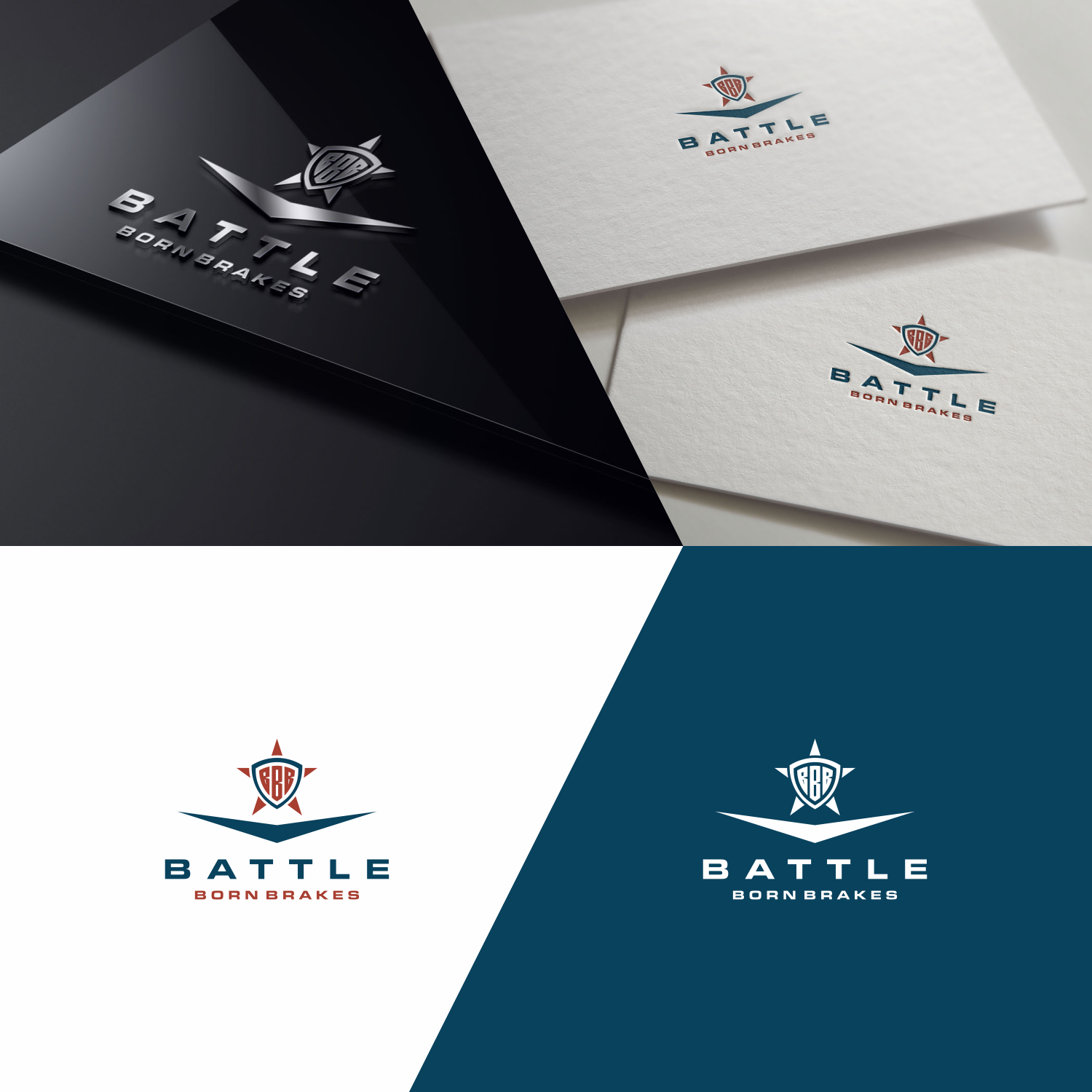 Logo Design by nomnome for Battle Born Brakes | Design #24040114