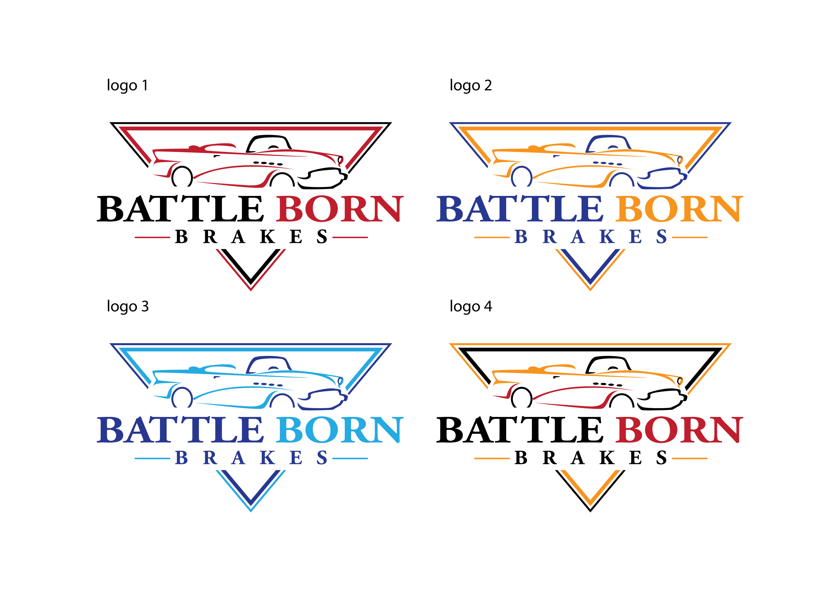 Logo Design by geni for Battle Born Brakes | Design #24038014