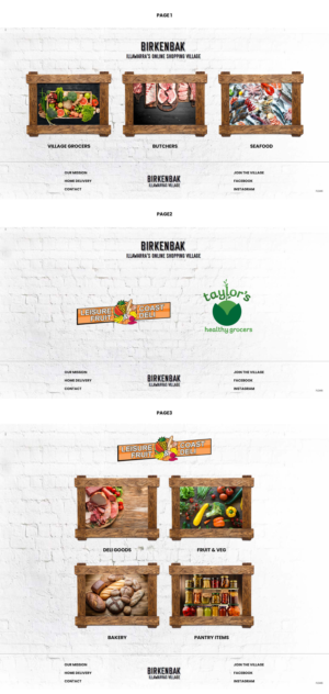Big Commerce Web Design - For local online shopping 'village' | Web Design par pentaxial