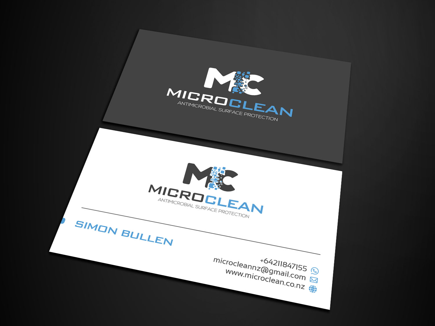 Business Card Design by Verified artistry (Design garden) for MicroClean Limited | Design #24087331