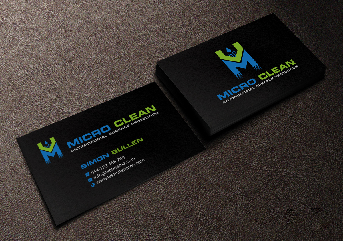 Diseño de Tarjeta de Presentación por Creations Box 2015 para MicroClean Limited | Diseño #24037464