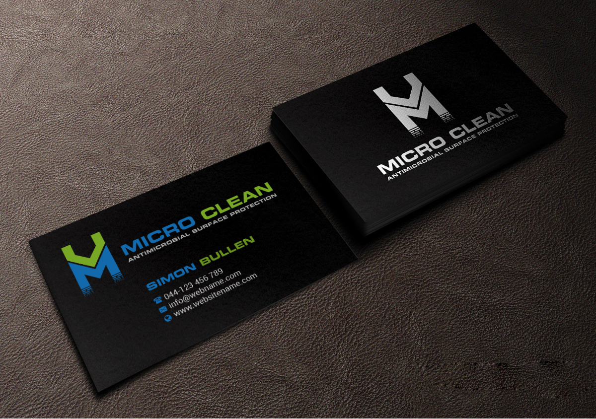Diseño de Tarjeta de Presentación por Creations Box 2015 para MicroClean Limited | Diseño #24037522