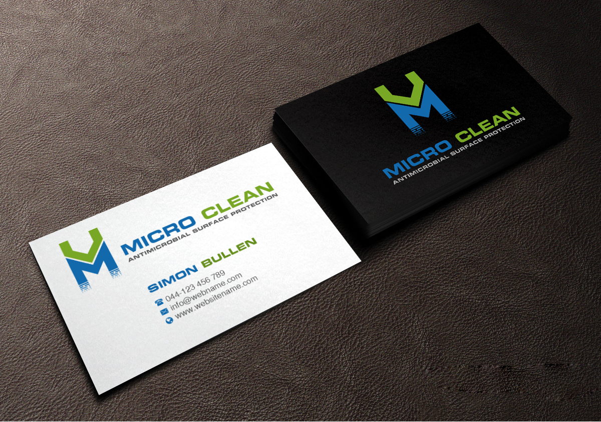 Diseño de Tarjeta de Presentación por Creations Box 2015 para MicroClean Limited | Diseño #24037523