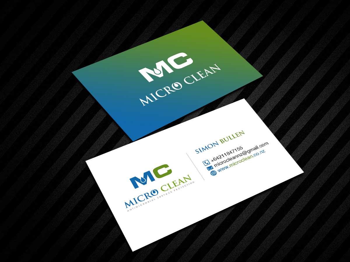 Visitenkarten-Design von Creations Box 2015 für MicroClean Limited | Design #24045893