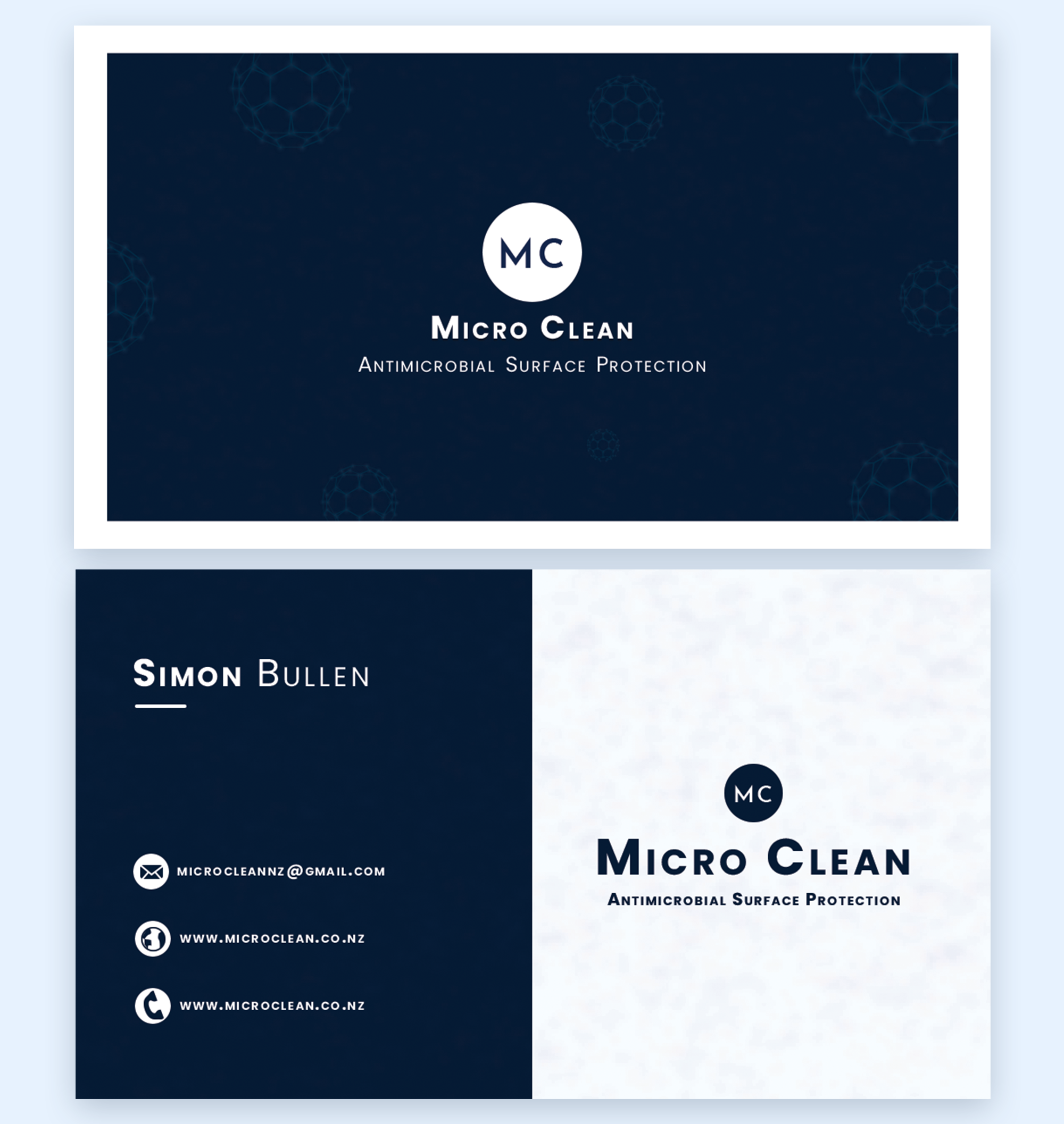 Business Card Design by urooj 3 for MicroClean Limited | Design #24060285