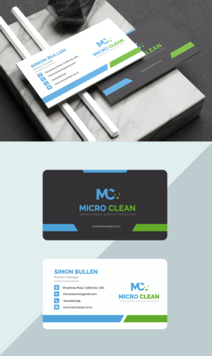 Business Card Design by KPN 2 for MicroClean Limited | Design #24096985