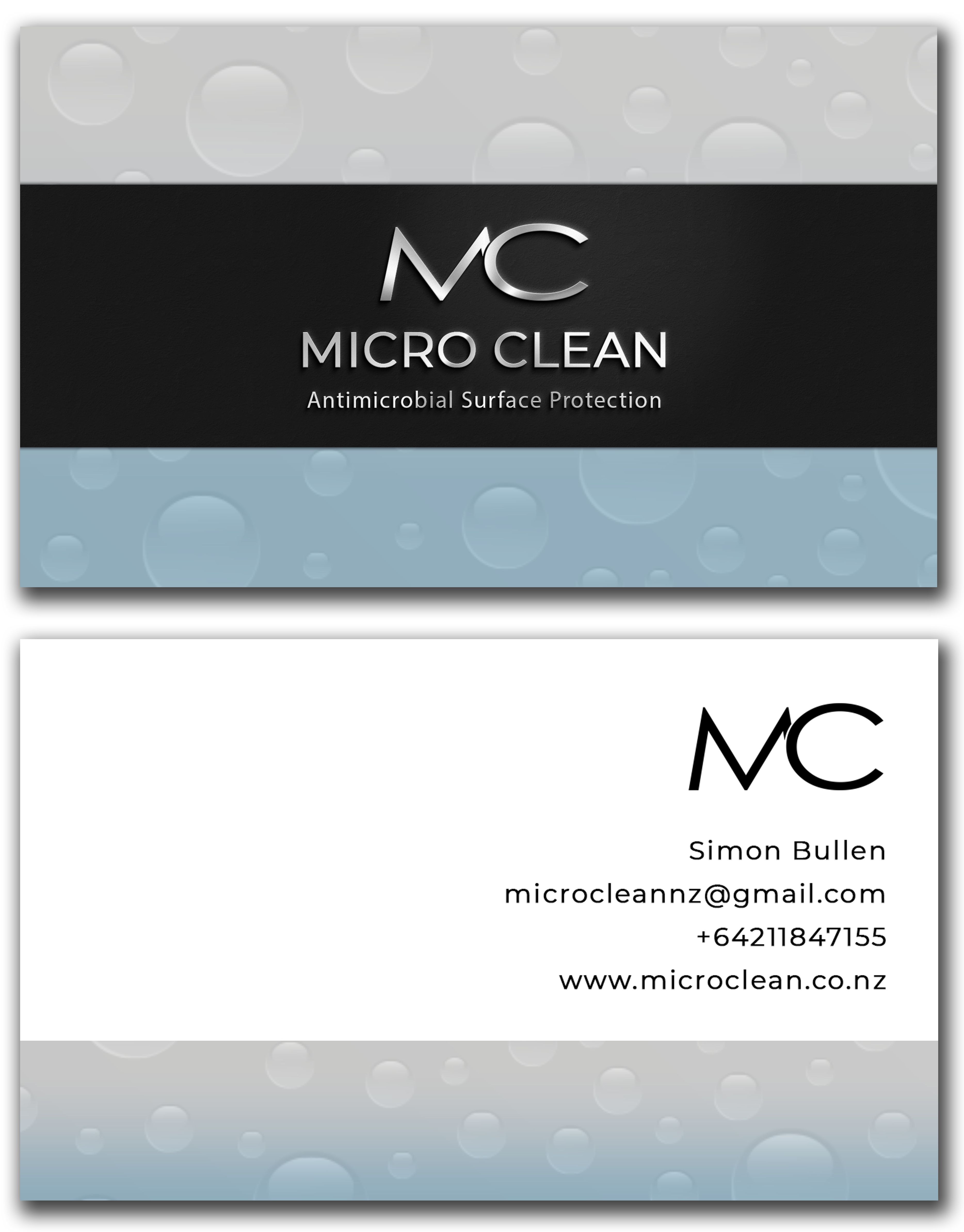 Business Card Design by TwentyTimes for MicroClean Limited | Design #24084430