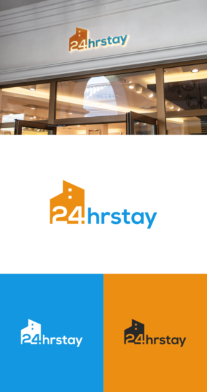 24hrstay | Logo Design by fatiyadesign