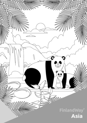 Line drawings for colouring for 2-5-year-old children: Forests, trees and animals | Design Graphique par Sarina.dsg