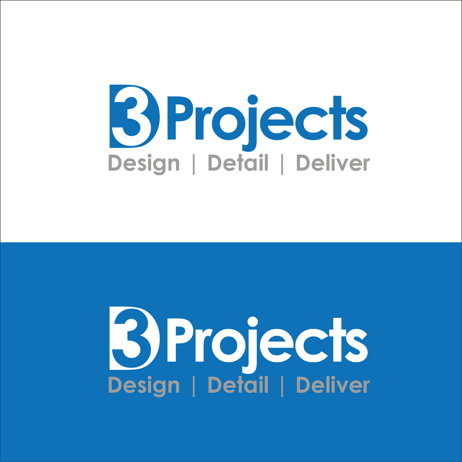 Logo Design by RLW DESIGN for D3 Projects | Design #24047649