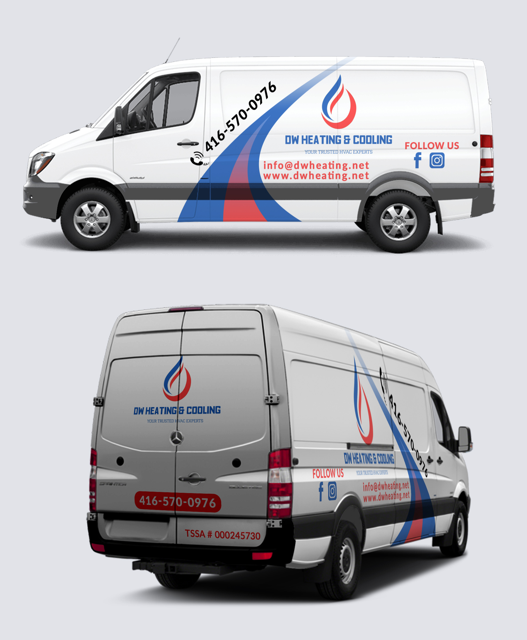 Car Wrap Design by nuhanenterpriseIT for DW Heating & Cooling Inc. | Design #24107435