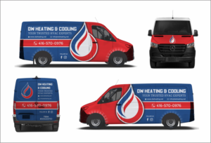 Car Wrap Design by Robert Macwan for DW Heating & Cooling Inc. | Design: #24063833