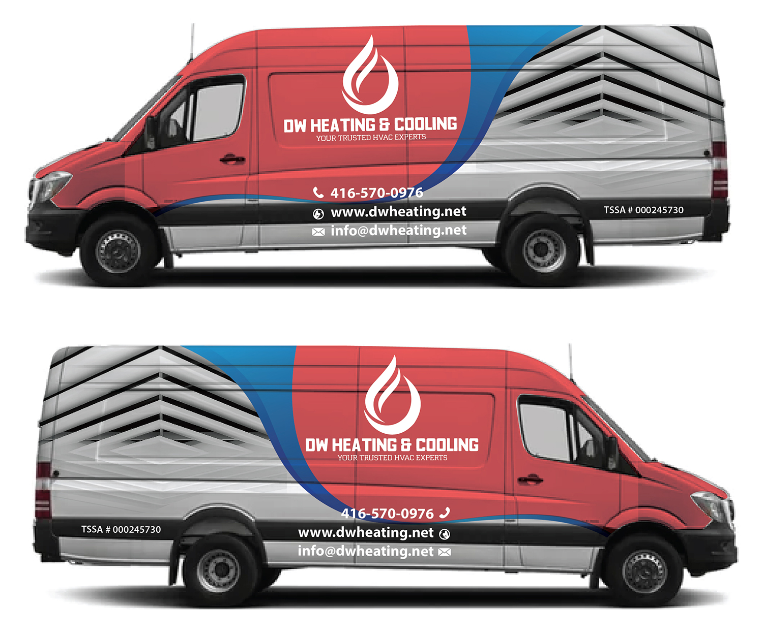Car Wrap-Design von Deziners Zone für DW Heating & Cooling Inc. | Design #24065484