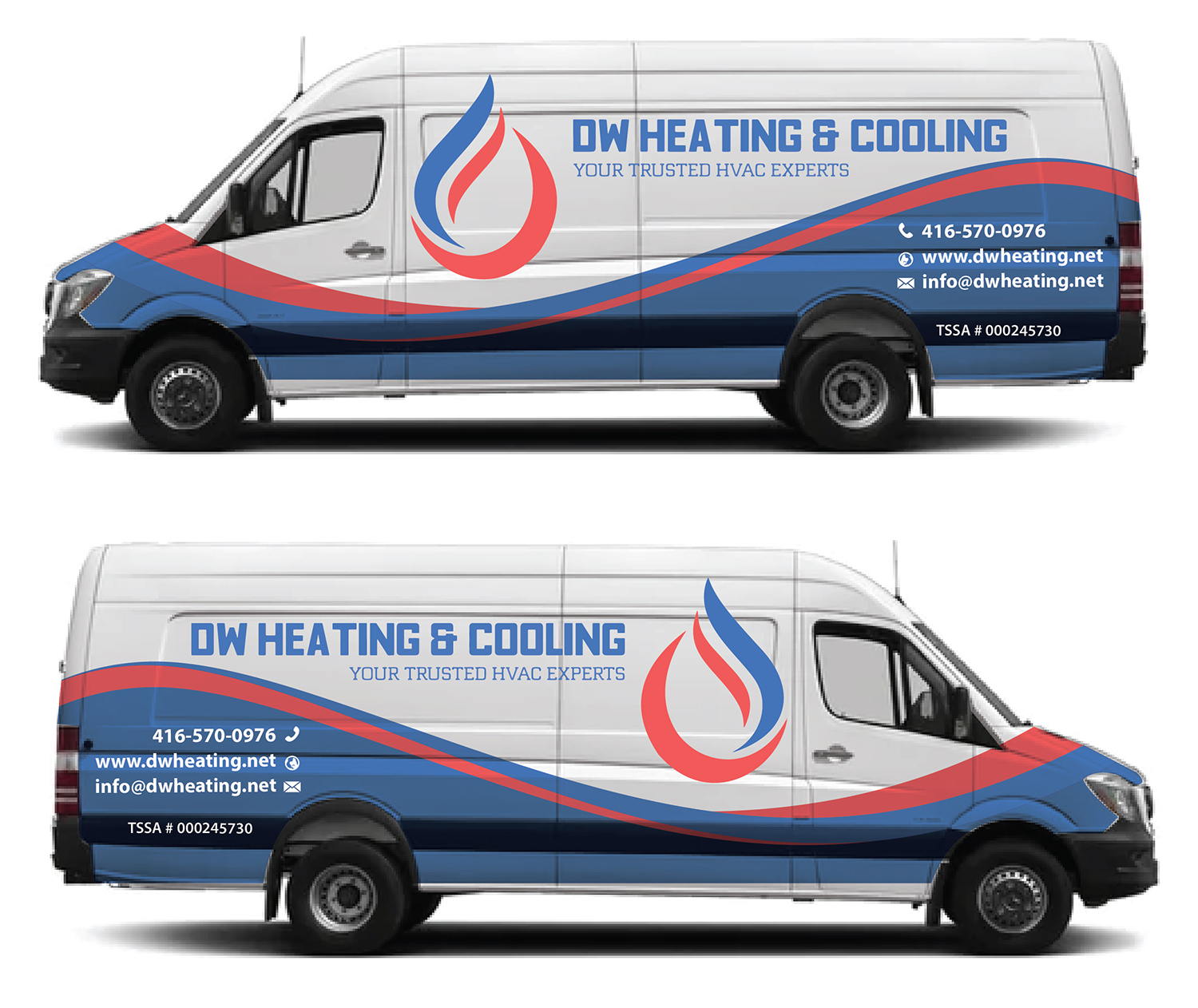 Car Wrap Design by Deziners Zone for DW Heating & Cooling Inc. | Design #24065485