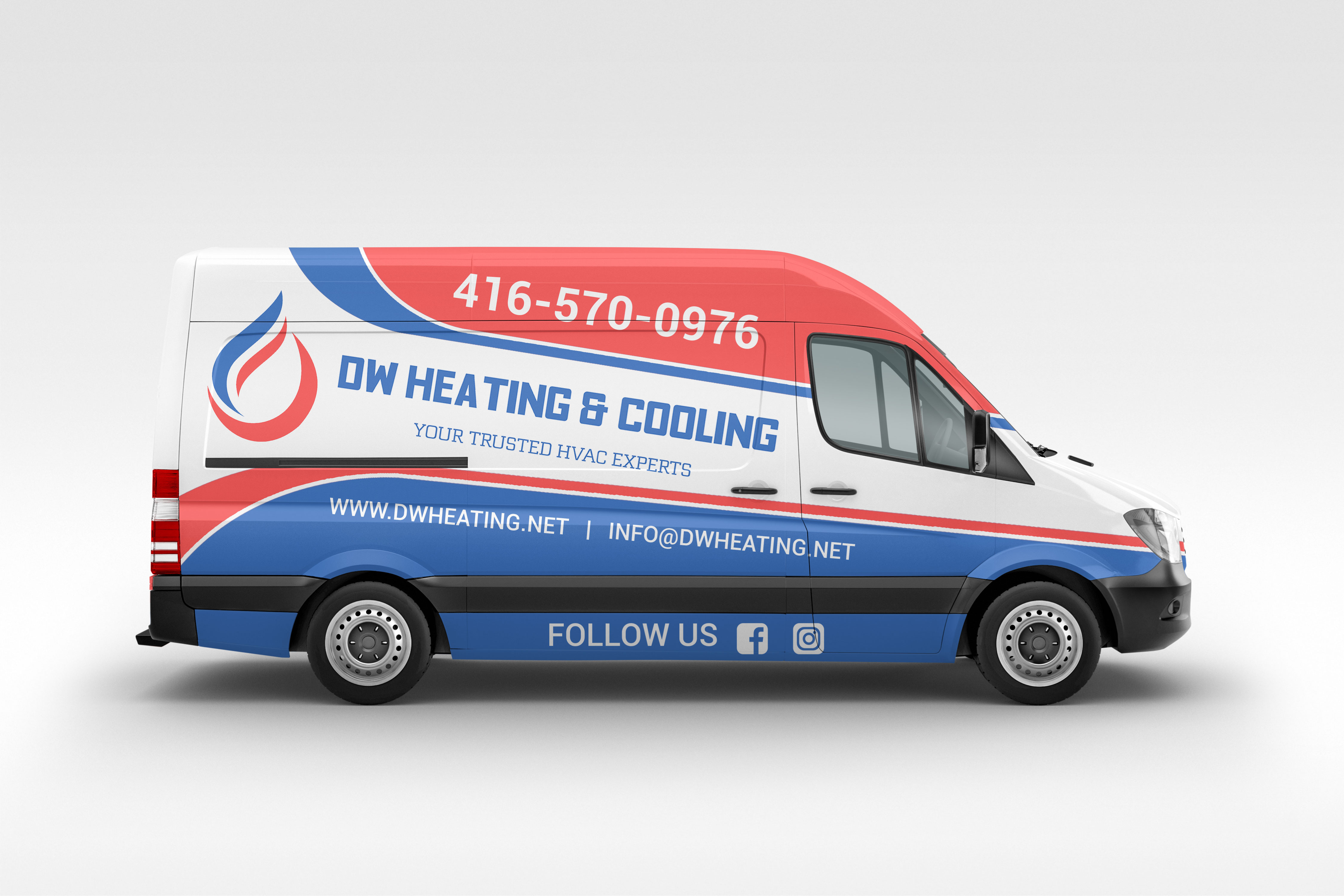 Car Wrap Design by LAXMI DESIGNHUB for DW Heating & Cooling Inc. | Design #24052172