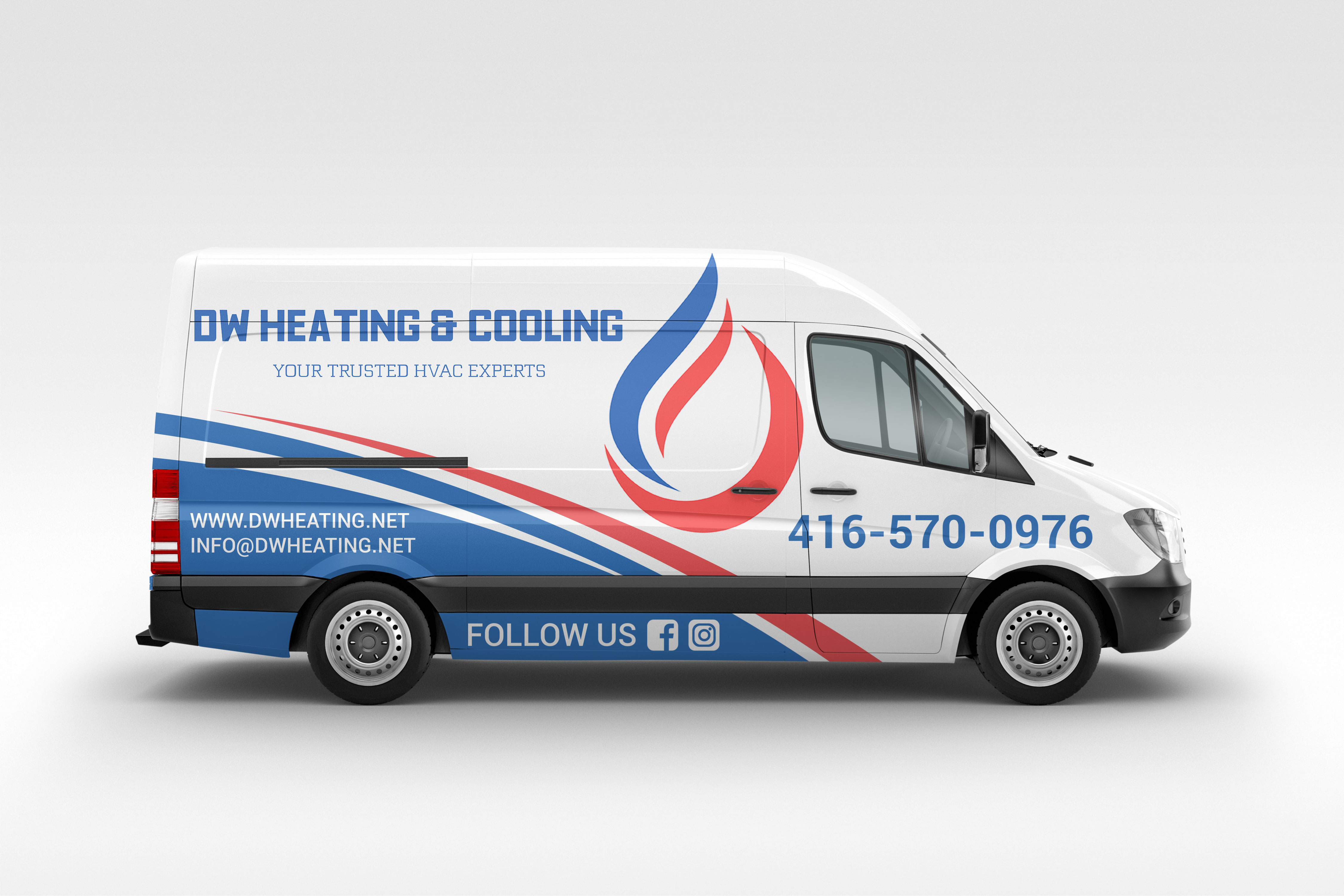 Car Wrap Design by LAXMI DESIGNHUB for DW Heating & Cooling Inc. | Design #24052938