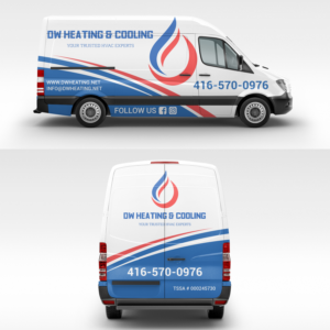 Car Wrap Design by LAXMI DESIGNHUB for DW Heating & Cooling Inc. | Design: #24062036