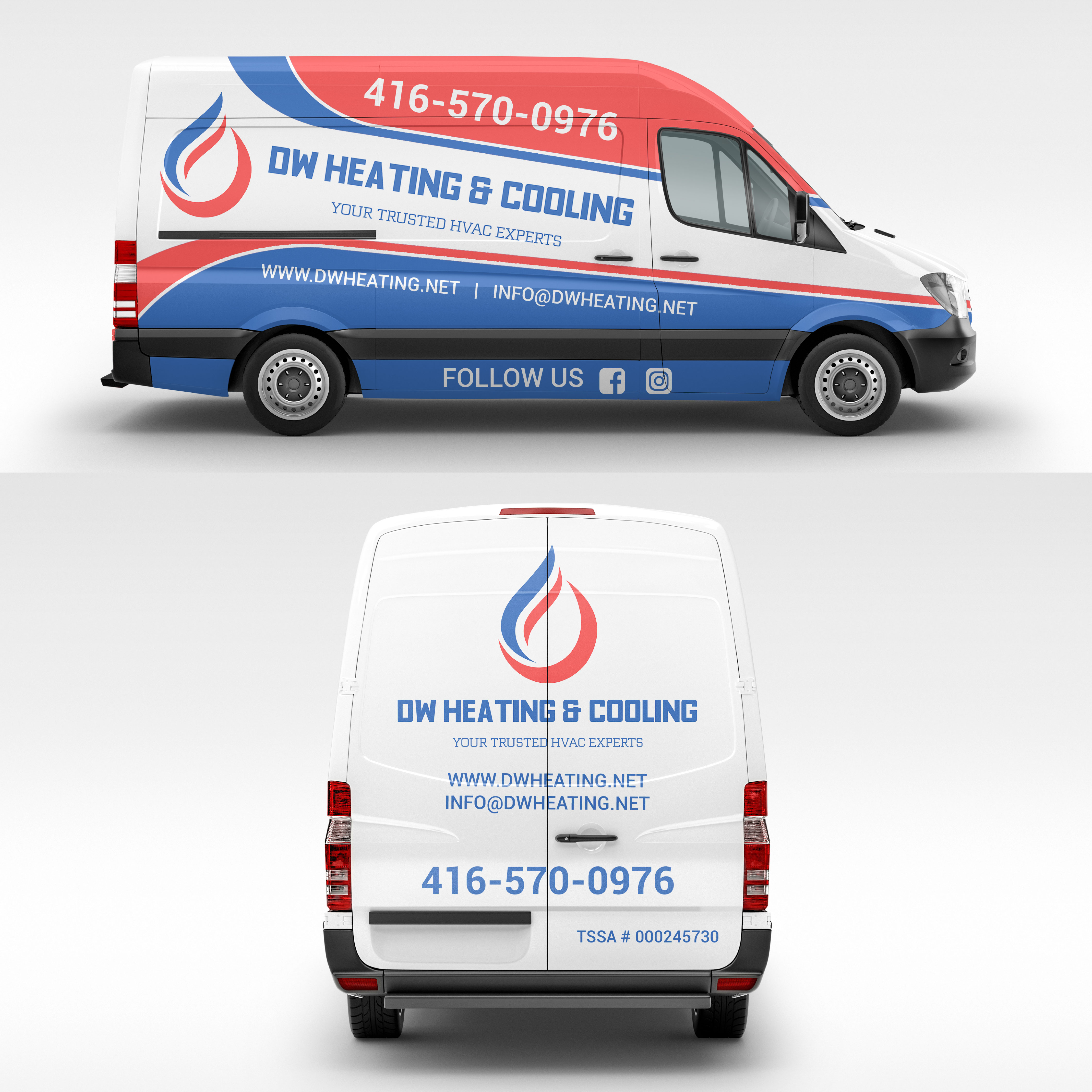 Car Wrap Design by LAXMI DESIGNHUB for DW Heating & Cooling Inc. | Design #24062251