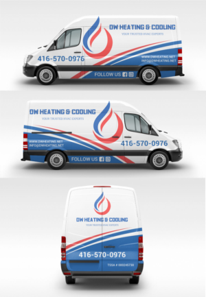 Car Wrap Design by LAXMI DESIGNHUB for DW Heating & Cooling Inc. | Design: #24068598