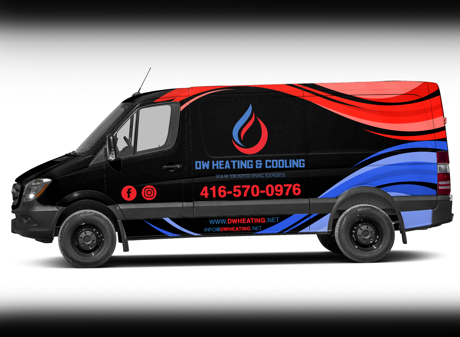 Car Wrap Design by RubelRir for DW Heating & Cooling Inc. | Design #24106592