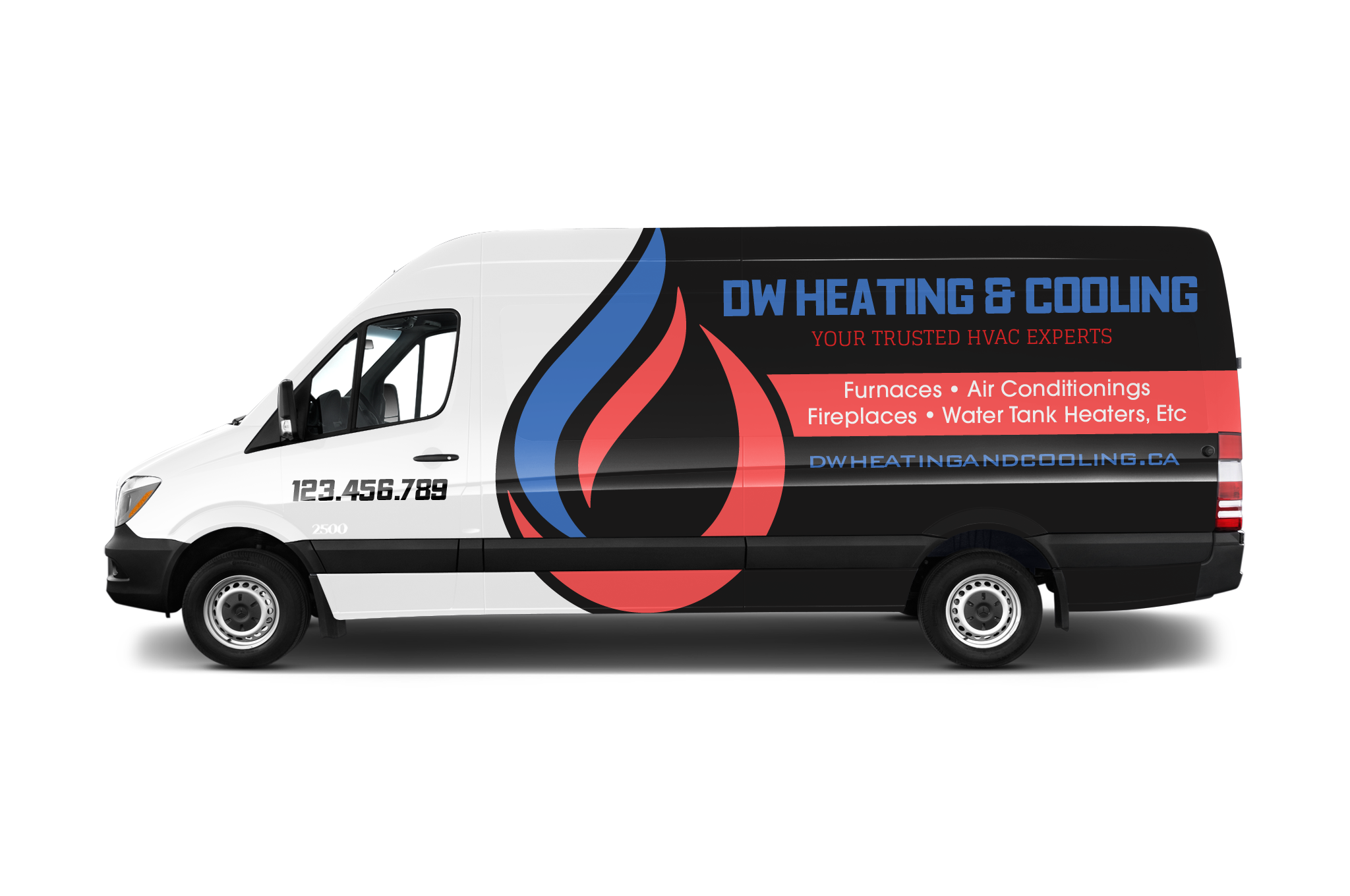 Design de Covering de Véhicule par Adi Saos pour DW Heating & Cooling Inc. | Design #24101004