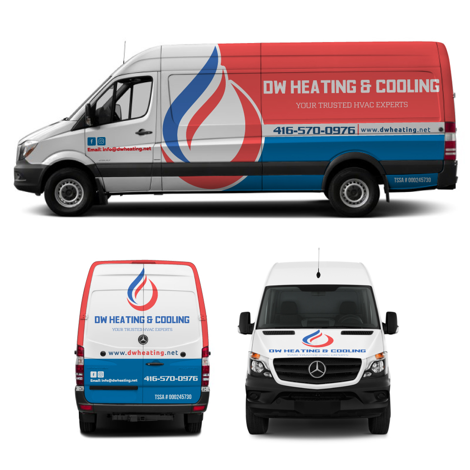 Car Wrap-Design von Yoga Tri für DW Heating & Cooling Inc. | Design #24058357