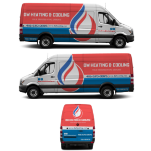 Car Wrap Design by Yoga Tri for DW Heating & Cooling Inc. | Design: #24062563