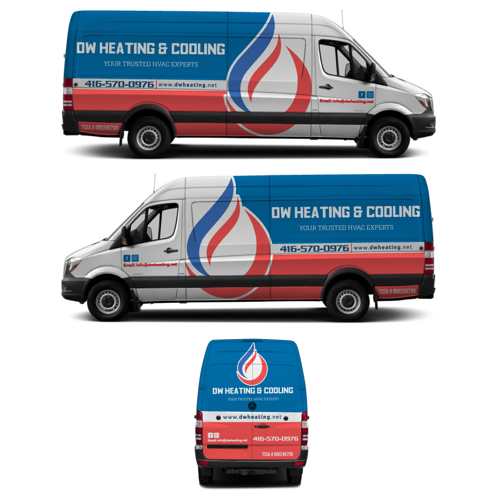 Car Wrap-Design von Yoga Tri für DW Heating & Cooling Inc. | Design #24066526