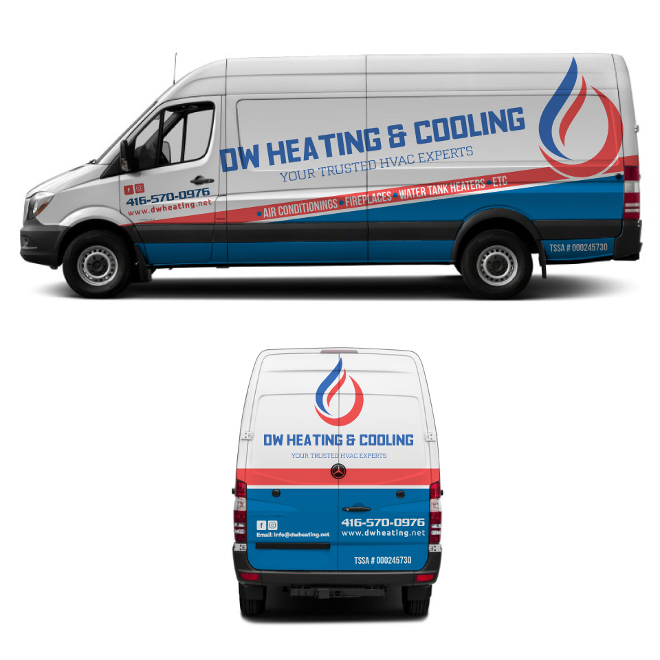 Car Wrap-Design von Yoga Tri für DW Heating & Cooling Inc. | Design #24106121