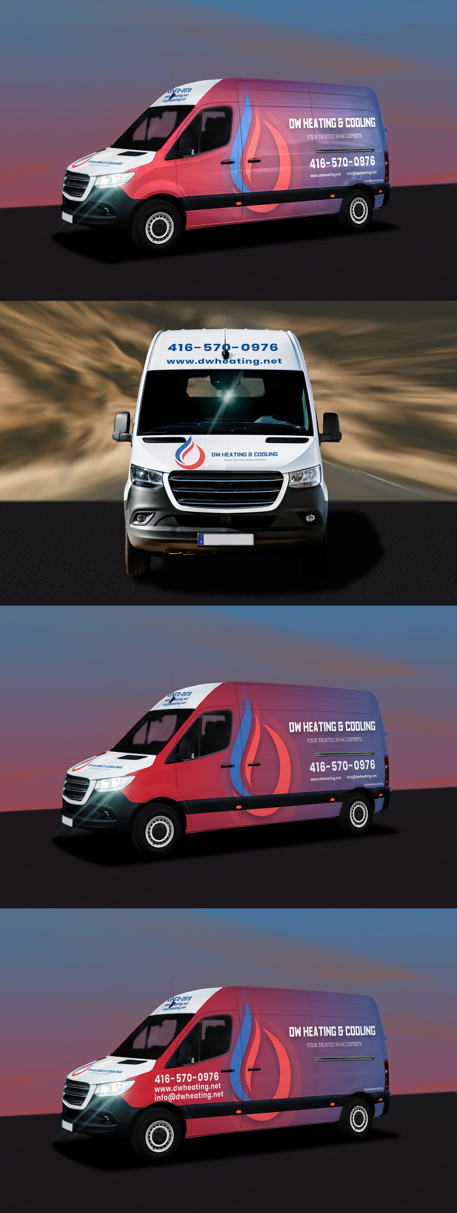 Design de Covering de Véhicule par StarGraphics pour DW Heating & Cooling Inc. | Design #24104142