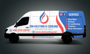 Car Wrap Design by JS_Design for DW Heating & Cooling Inc. | Design: #24098742